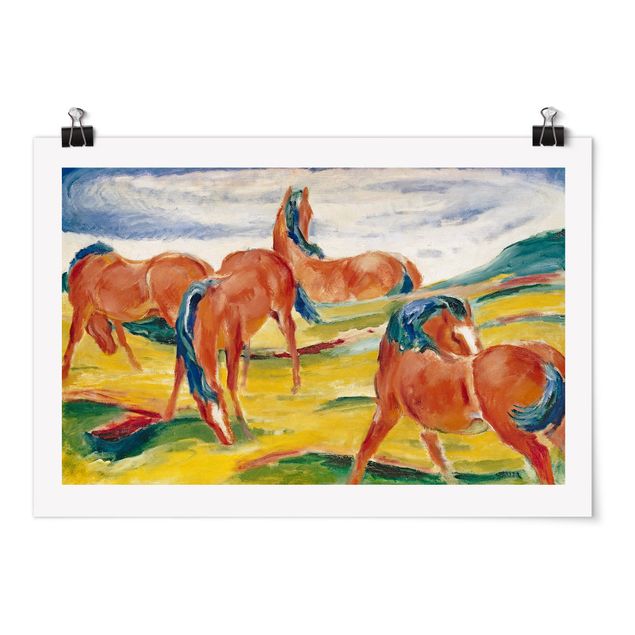 Posters Franz Marc - Grazing Horses