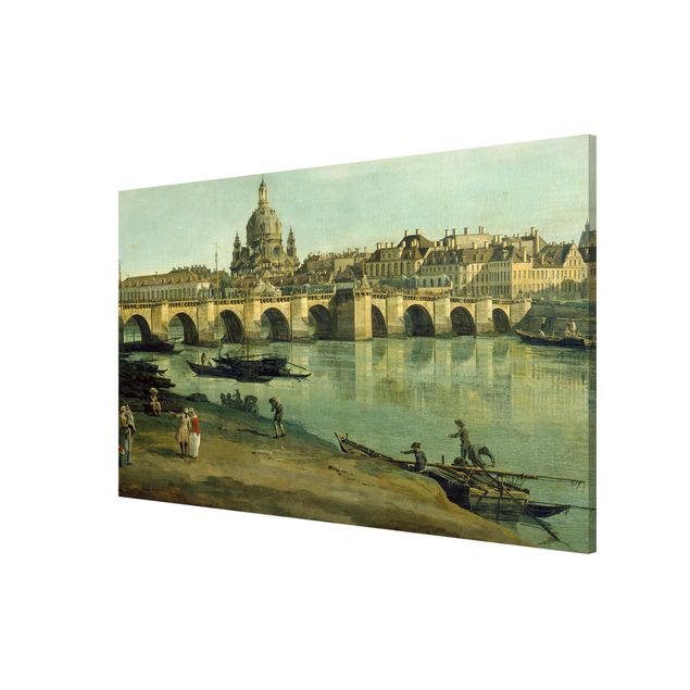 Magneetborden Bernardo Bellotto - View of Dresden from the Right Bank of the Elbe with Augustus Bridge