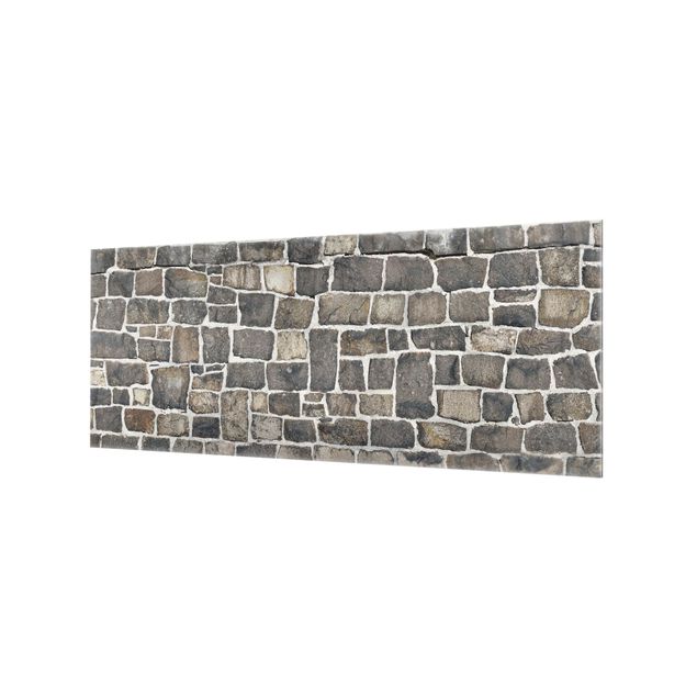Spatscherm keuken Crushed Stone Wallpaper Stone Wall