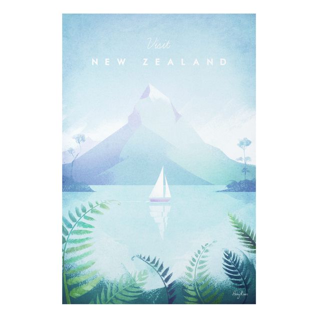 Forex schilderijen Travel Poster - New Zealand