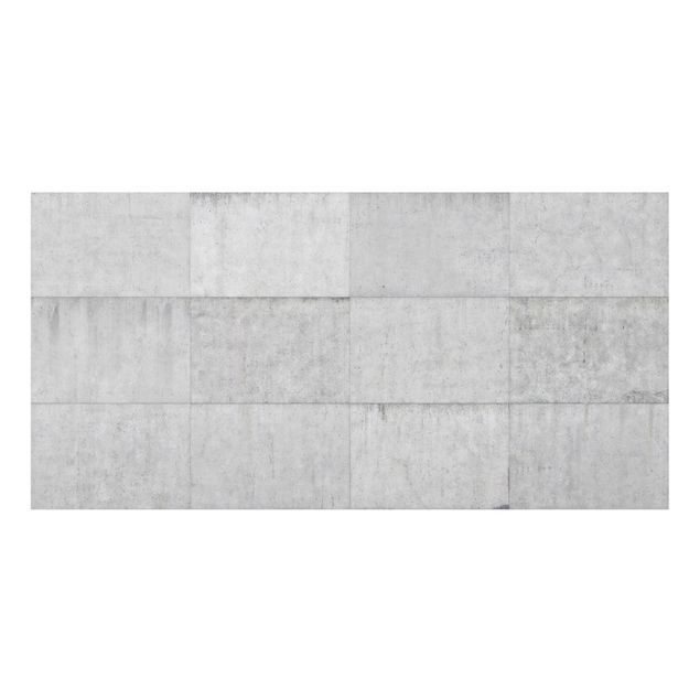 Spatscherm keuken Concrete Tile Look Gray
