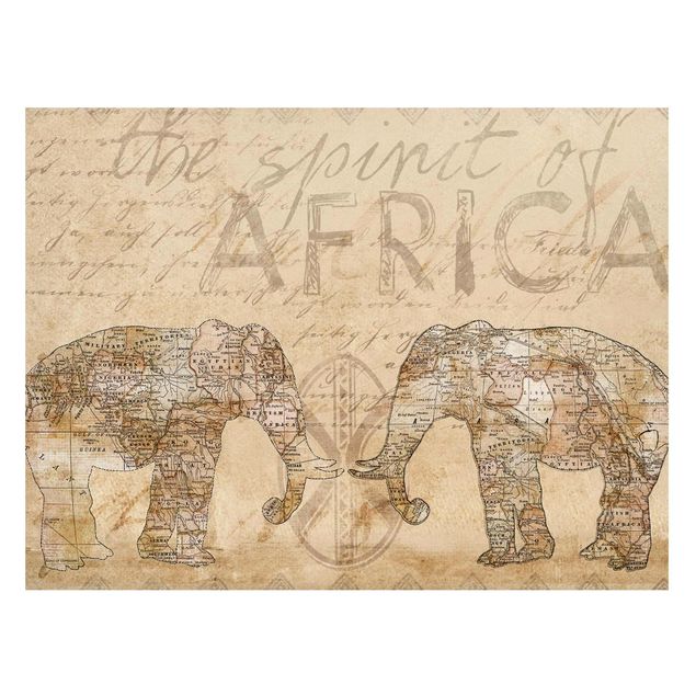 Magneetborden Vintage Collage - Spirit Of Africa