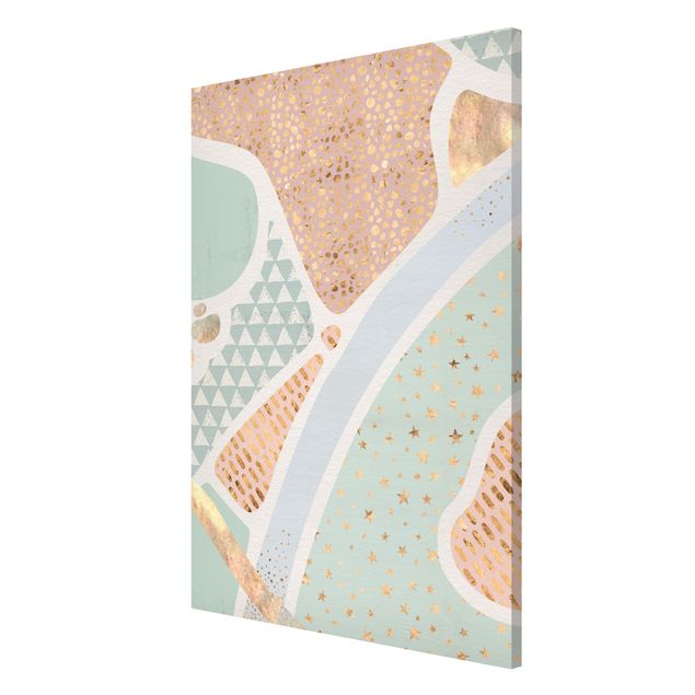 Magneetborden Abstract Seascape Pastel Pattern
