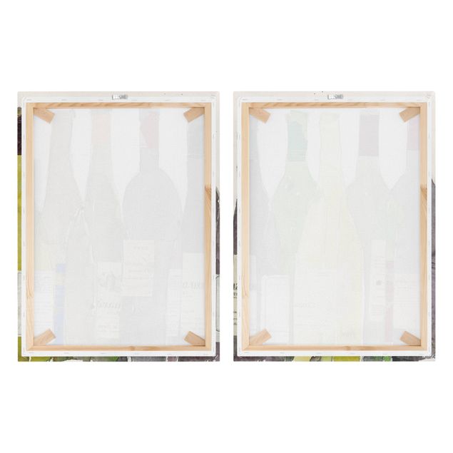 Canvas schilderijen - 2-delig  Wine & Spirits Set II