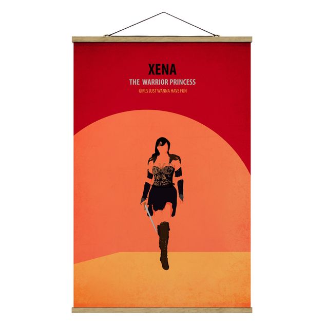 Stoffen schilderij met posterlijst Film Poster Xena