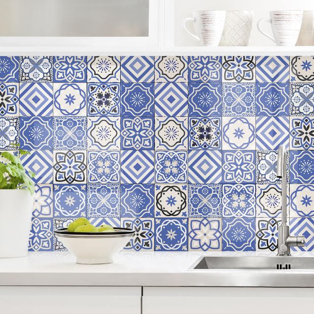 Achterwand voor keuken patroon Mediterranean Tile Pattern