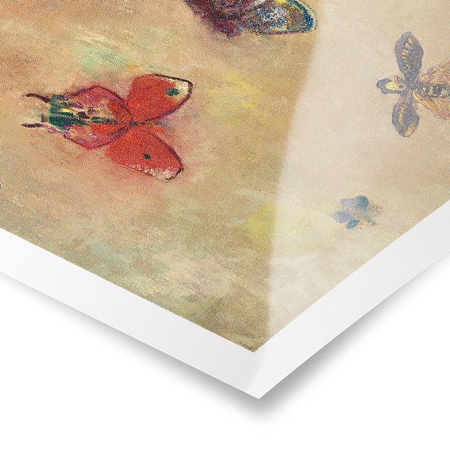 Posters Odilon Redon - Colourful Butterflies