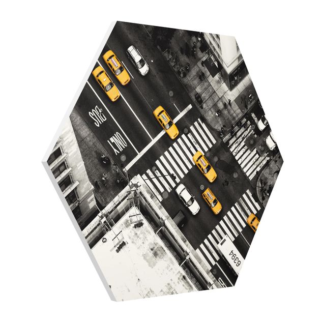 Hexagons Forex schilderijen New York City Cabs