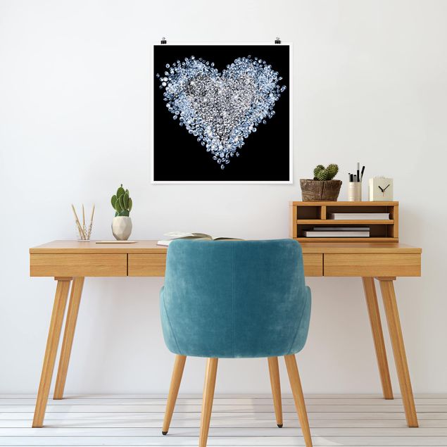 Posters Diamond Heart