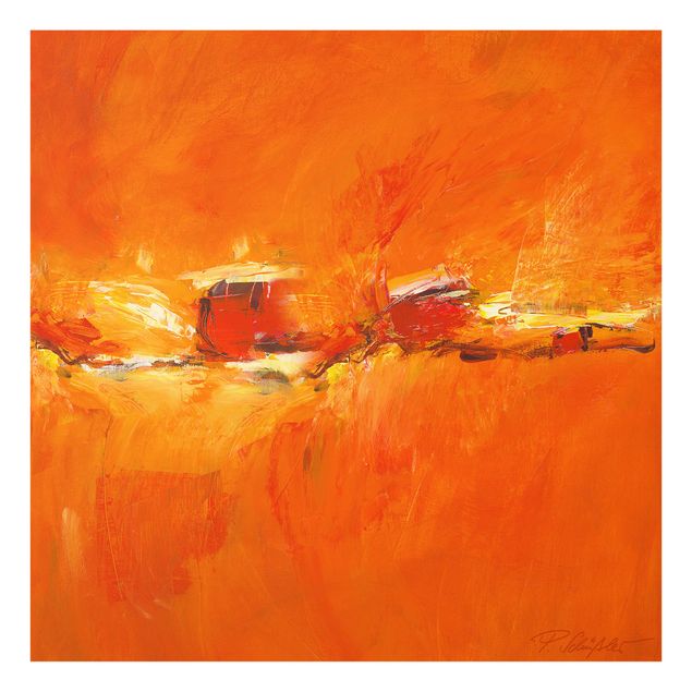 Spatscherm keuken Petra Schüßler - Composition In Orange