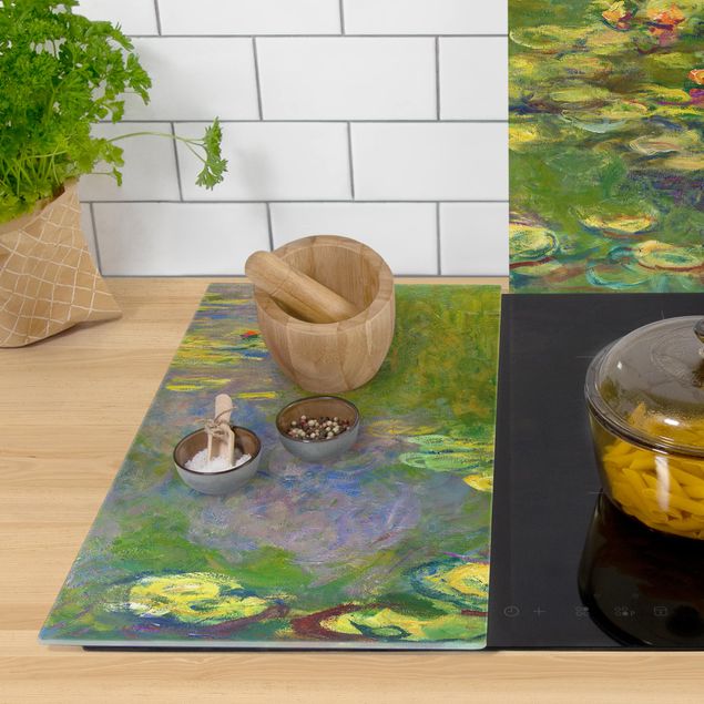 Kookplaat afdekplaten Claude Monet - Green Waterlilies