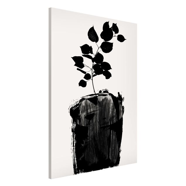 Magneetborden Graphical Plant World - Black Leaves