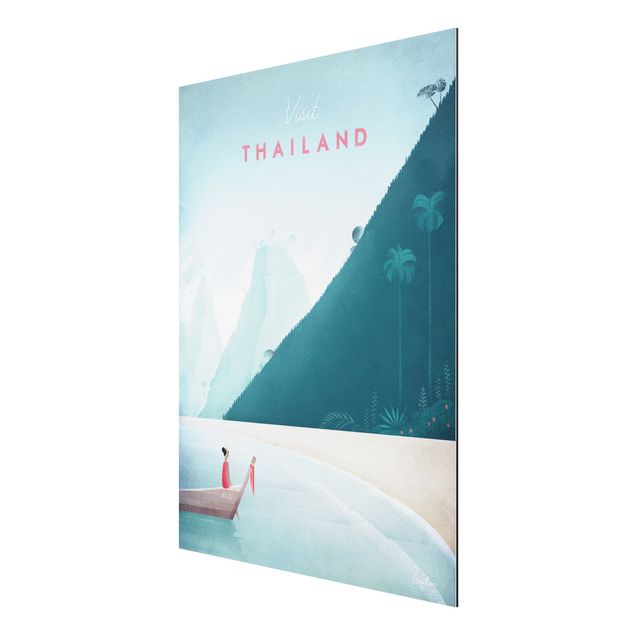 Aluminium Dibond schilderijen Travel Poster - Thailand