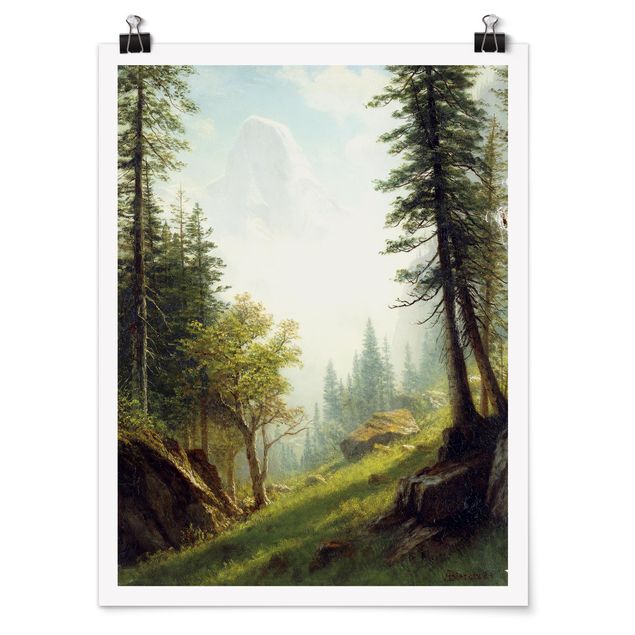 Posters Albert Bierstadt - Among the Bernese Alps