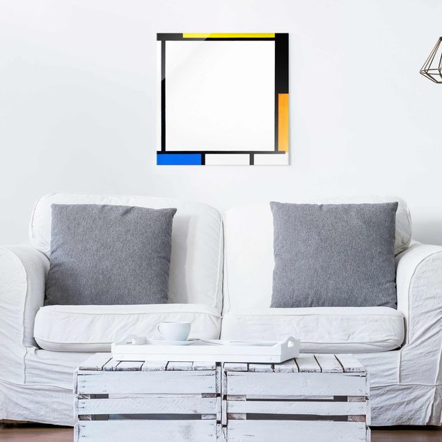 Glasschilderijen Piet Mondrian - Composition II