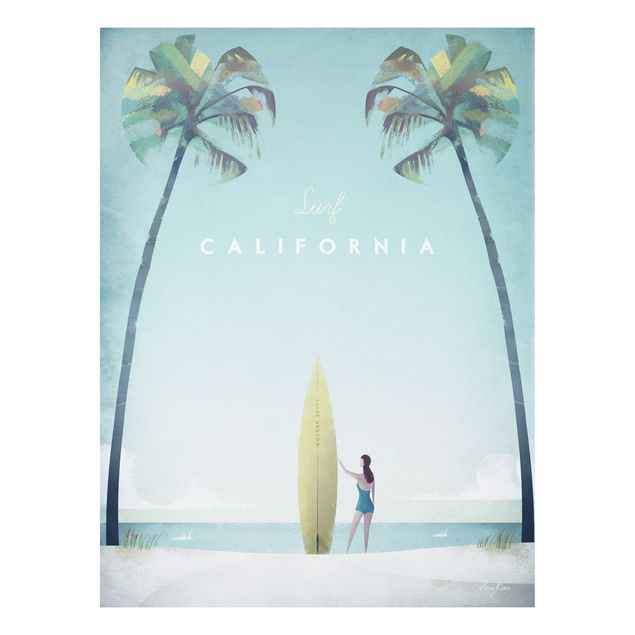 Forex schilderijen Travel Poster - California