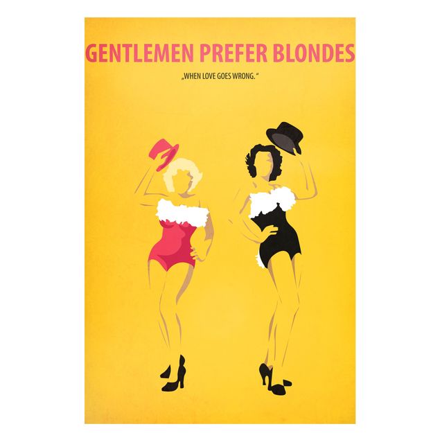 Magneetborden Film Poster Gentlemen Prefer Blondes