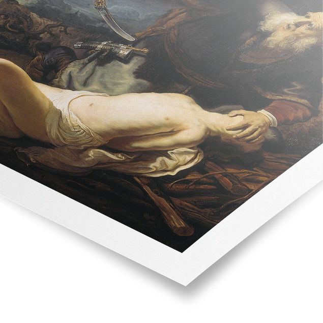 Posters Rembrandt van Rijn - The Angel prevents the Sacrifice of Isaac