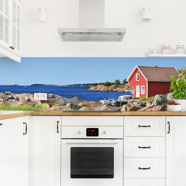 Achterwand voor keuken landschap Holiday in Norway