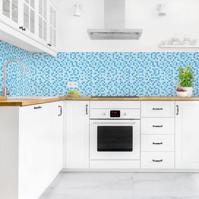 Achterwand voor keuken tegelmotief Mosaic Tiles Ocean Sound
