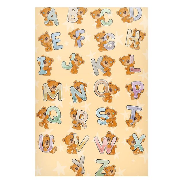 Magneetborden I Am Learning The Alphabet with Teddy From A To Z