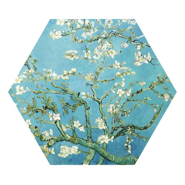 Hexagons Forex schilderijen Vincent Van Gogh - Almond Blossoms