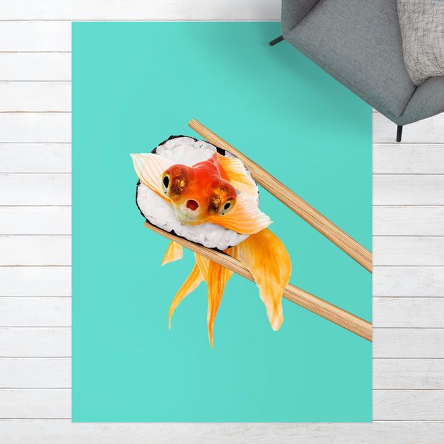 balkon tapijt Sushi With Goldfish