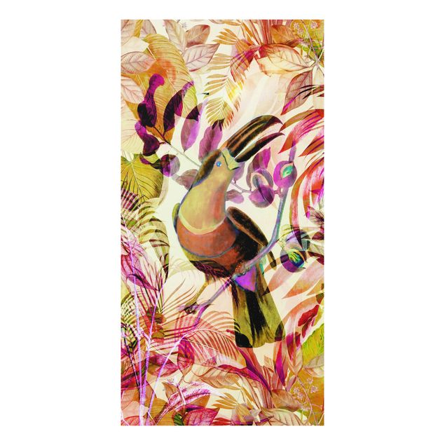 Forex schilderijen Colourful Collage - Toucan