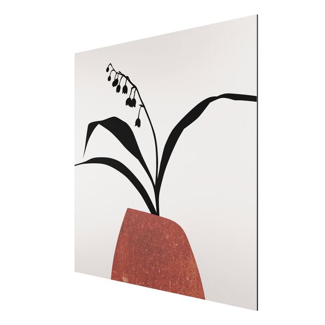Aluminium Dibond schilderijen Graphical Plant World - Lily Of The Valley