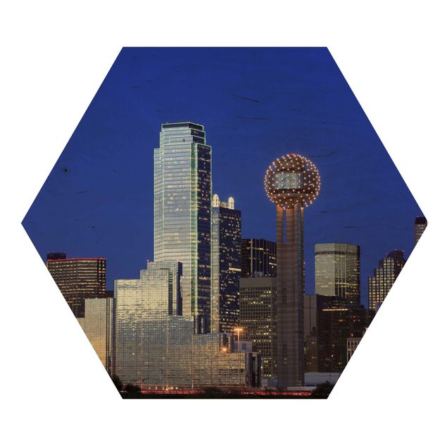 Hexagons houten schilderijen Dallas