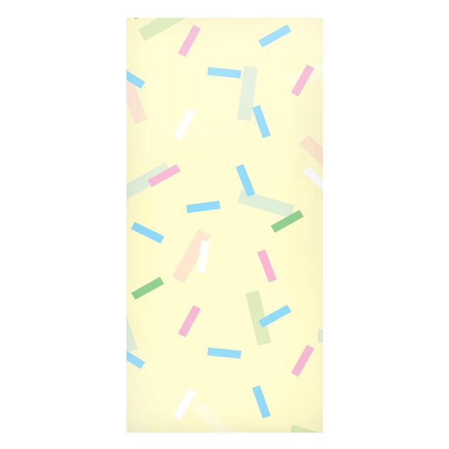 Magneetborden Colourful Confetti Of Pastel Stripes