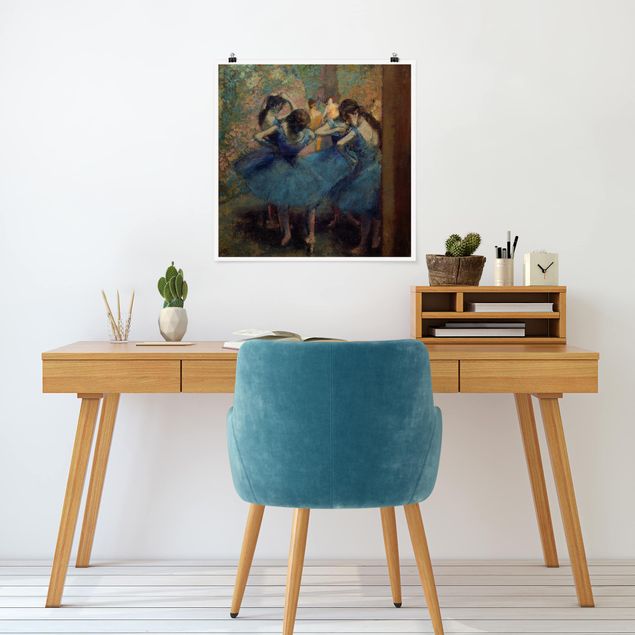 Posters Edgar Degas - Blue Dancers