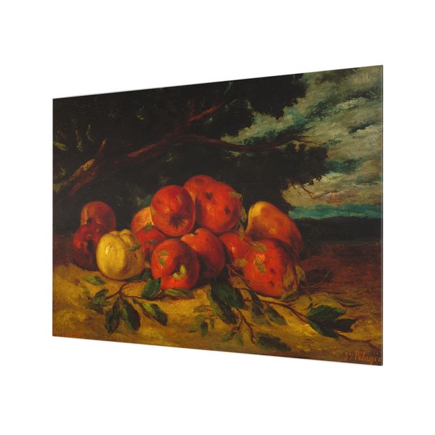 Spatscherm keuken Gustave Courbet - Apple Still Life