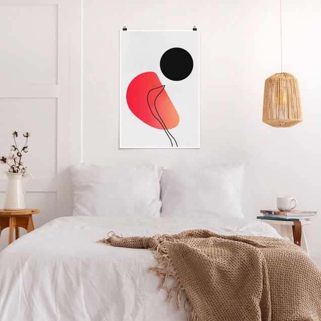 Posters Abstract Shapes - Black Sun