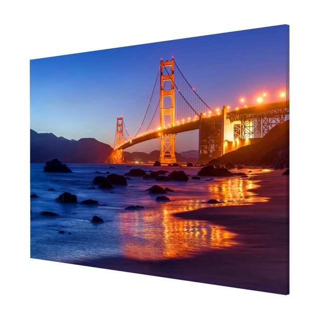 Magneetborden Golden Gate Bridge At Dusk