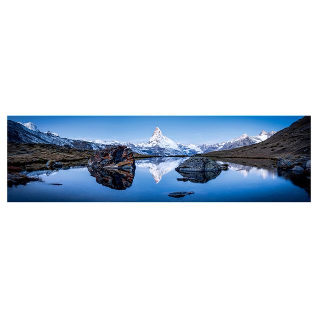 Keukenachterwanden Stellisee Lake In Front Of The Matterhorn