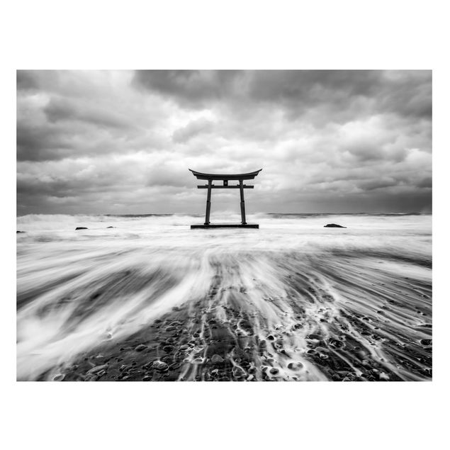 Magneetborden Japanese Torii In The Ocean