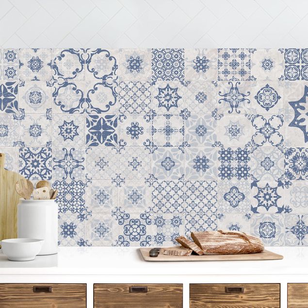 Achterwand voor keuken patroon Ceramic Tiles Agadir Blue