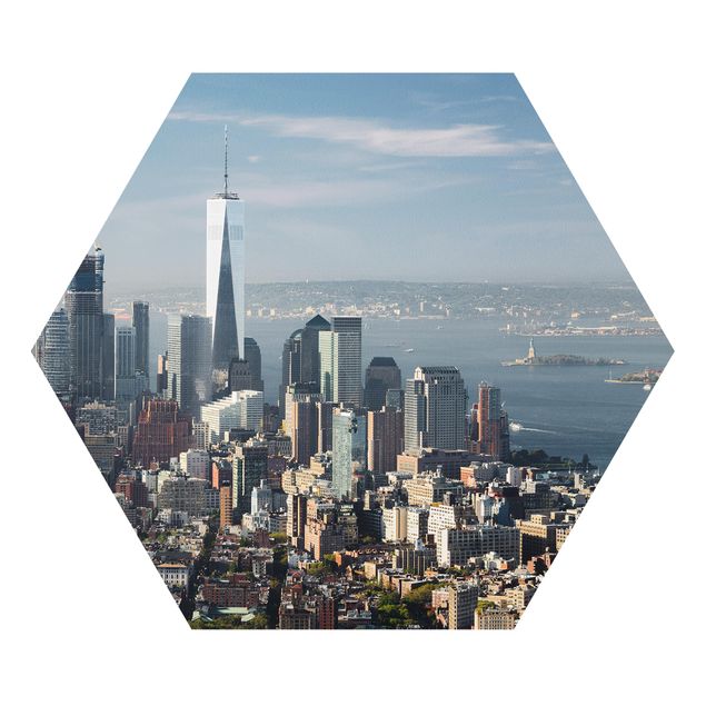 Hexagons Forex schilderijen View From Empire State Building