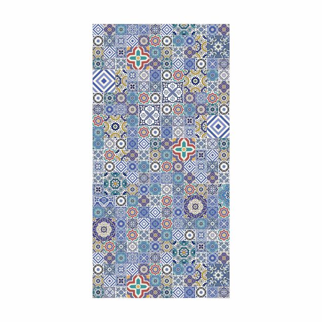 blauw vloerkleden Backsplash - Elaborate Portoguese Tiles