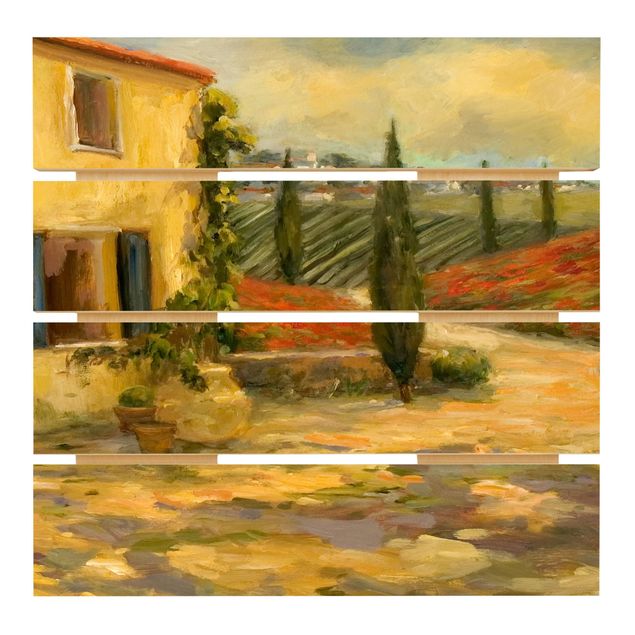 Houten schilderijen op plank Scenic Italy V