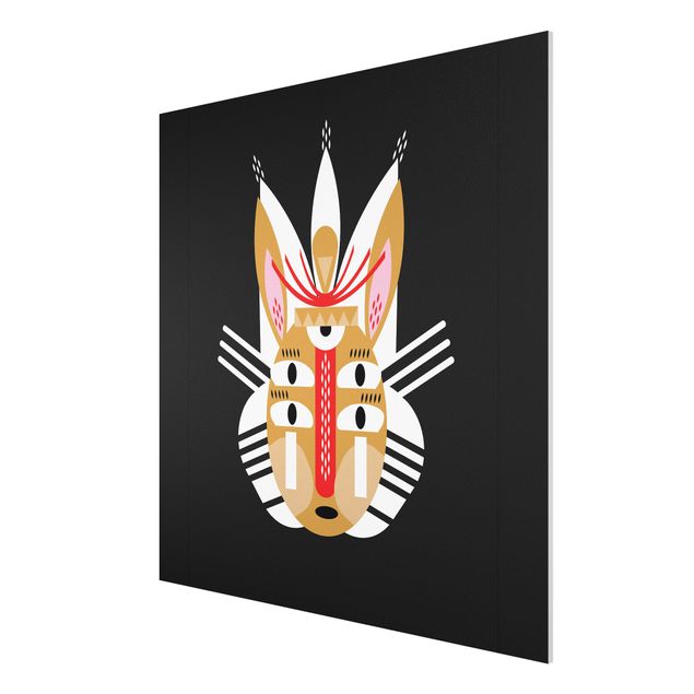 Forex schilderijen Collage Ethno Mask - Rabbit