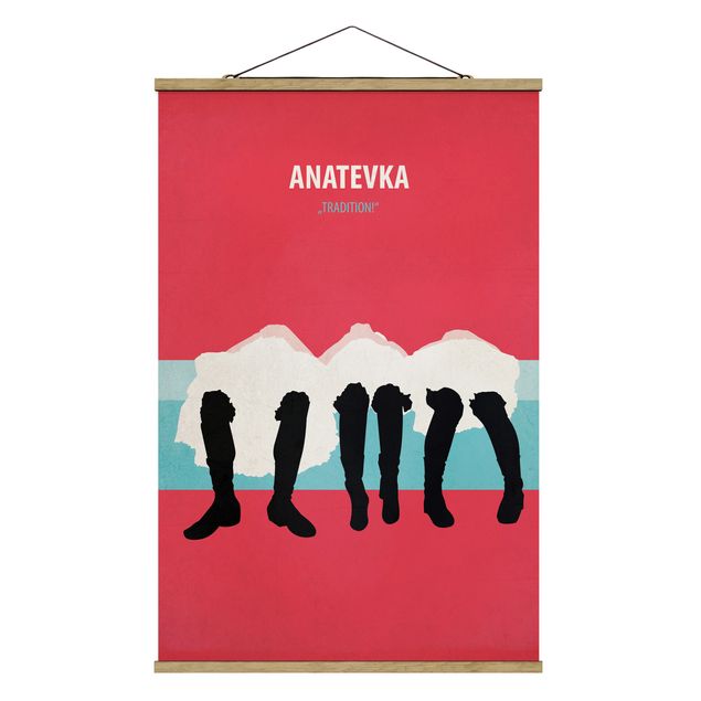 Stoffen schilderij met posterlijst Film Poster Anatevka II