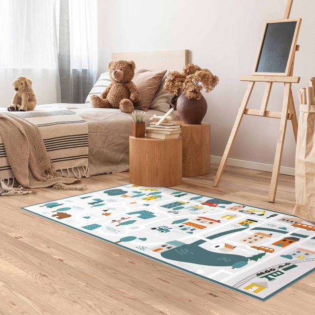 Buitenkleden Playoom Mat Smalltown - From the City Into Nature
