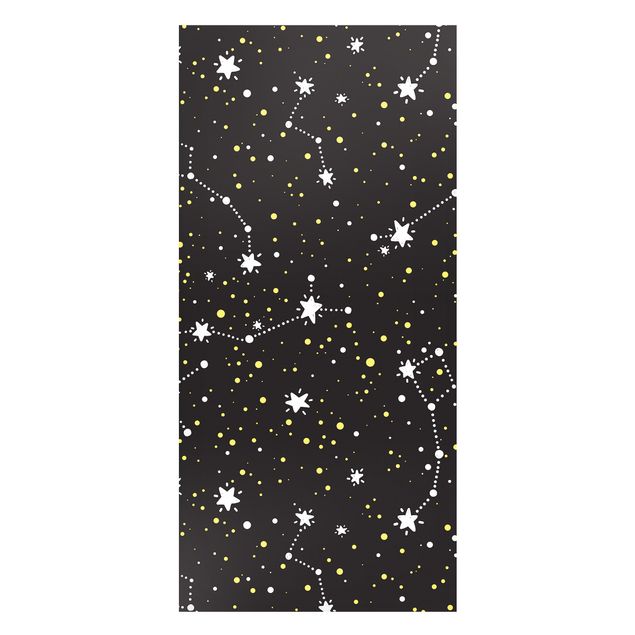 Magneetborden Drawn Starry Sky With Great Bear