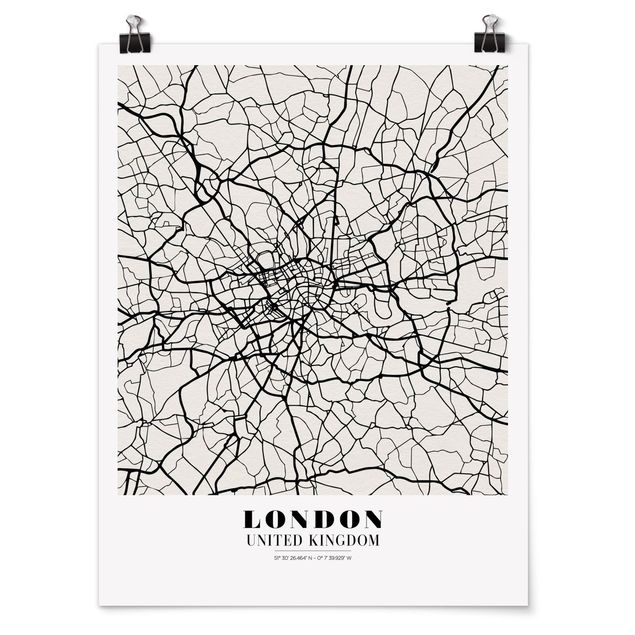 Posters London City Map - Classic