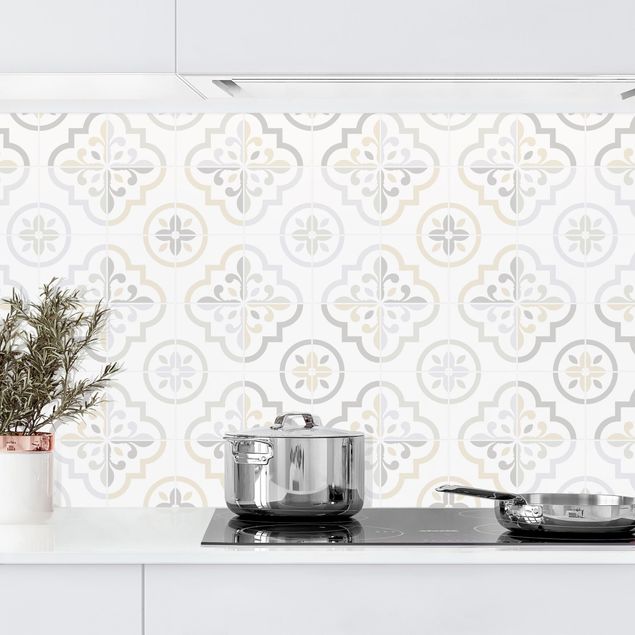 Achterwand voor keuken patroon Geometrical Tiles - Asti