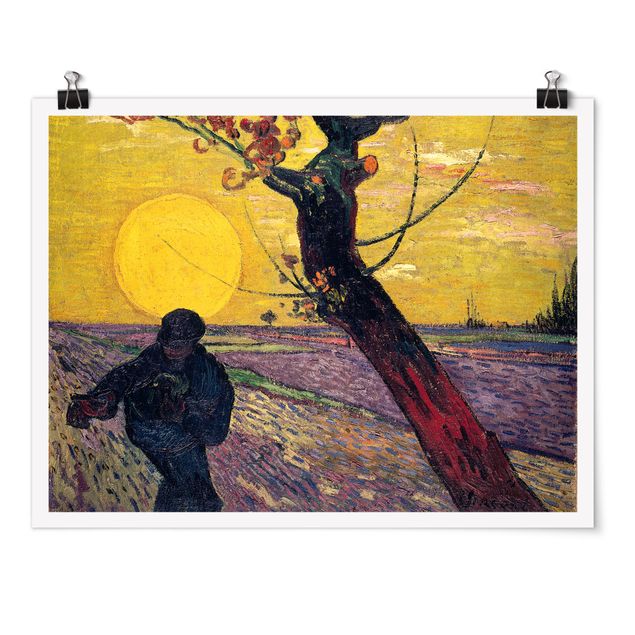 Posters Vincent Van Gogh - Sower With Setting Sun