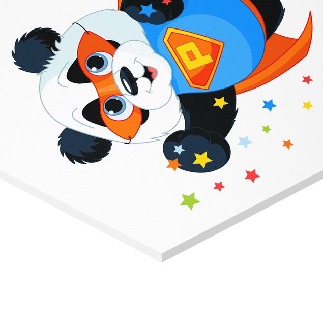 Hexagons Forex schilderijen Super Panda