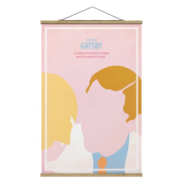 Stoffen schilderij met posterlijst Film Poster The Great Gatsby